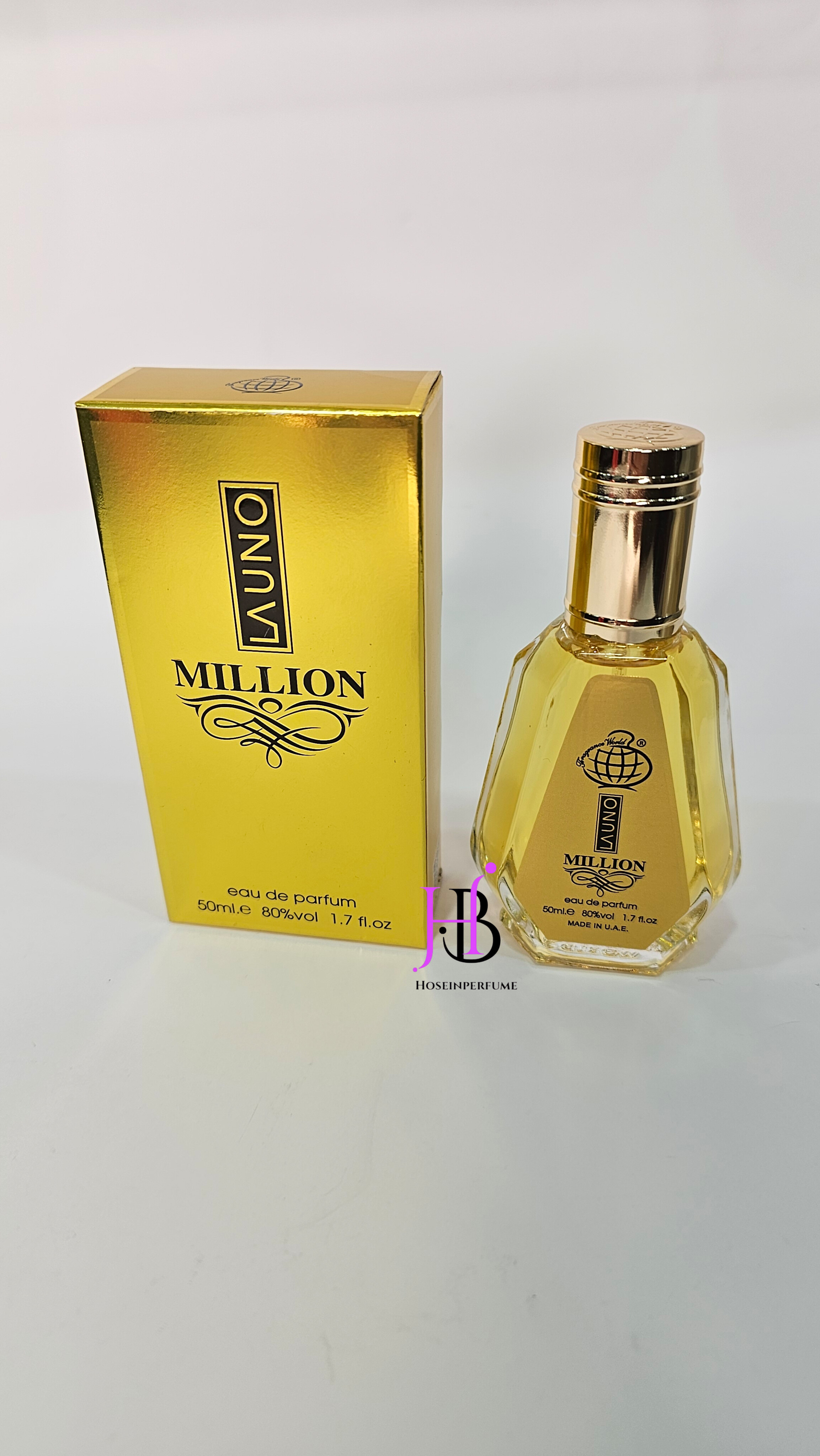 ادکلن 50 میل فراگرنس ورد مدل لائونو میلیون رایحه وان میلیون