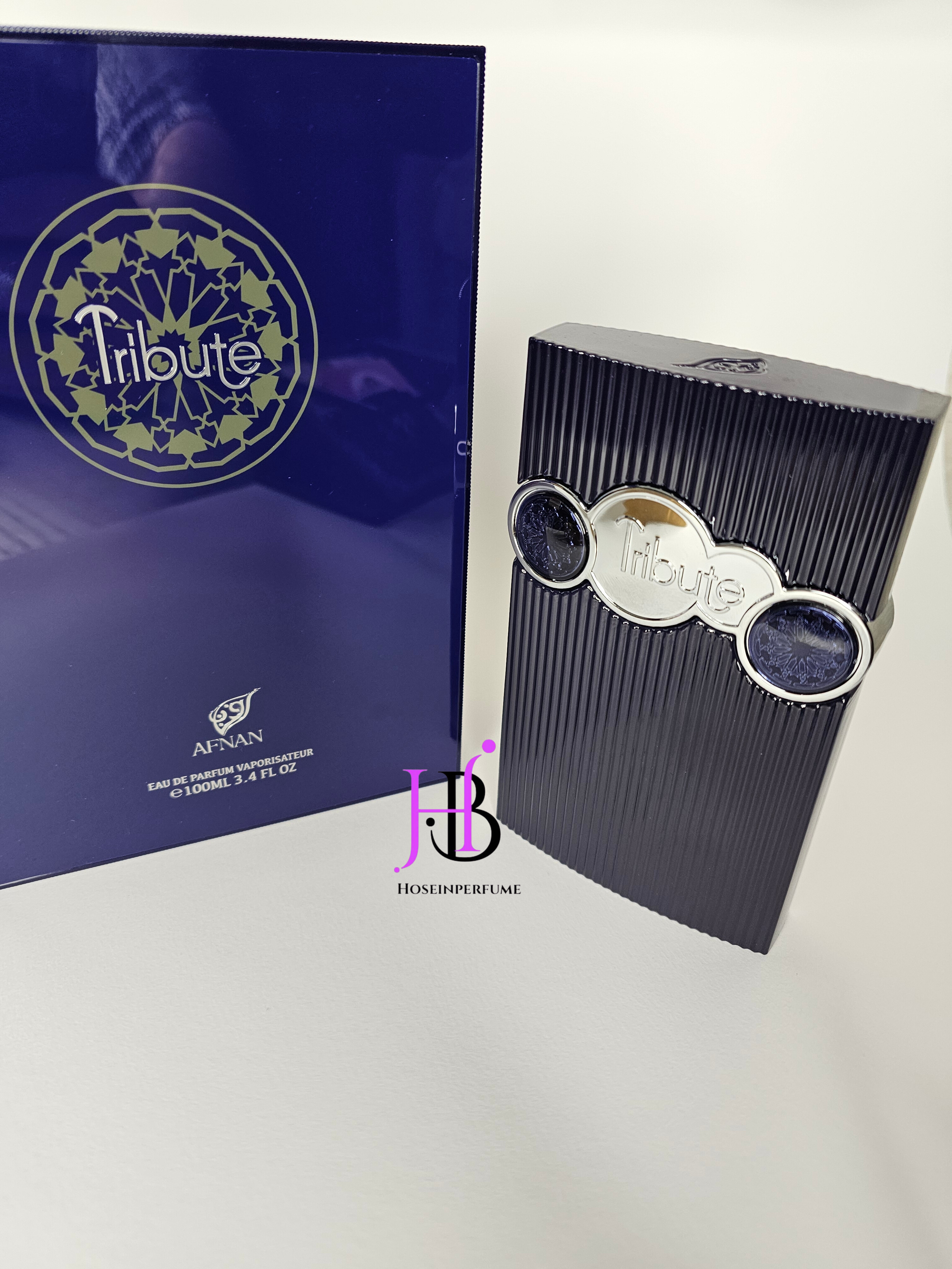 عطر ادکلن افنان مدل تریبوت بلو مشابه آمواج پرپوس پرپس نمای ۲