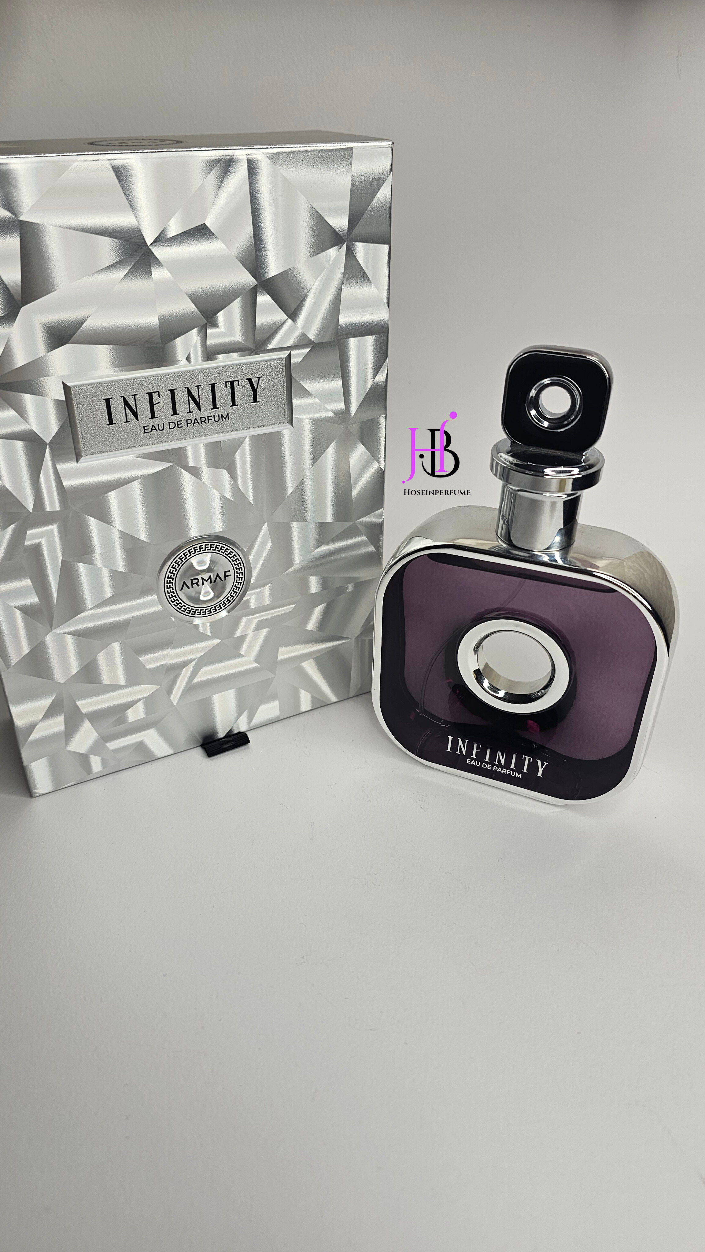 ادکلن ۱۰۵ میل آرماف مدل اینفینیتی سیلور Armaf Infinity رایحه ایو سن لورن لهوم اولتایم نمای ۲
